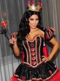 Kim Kardashian Queen of Hearts Costume