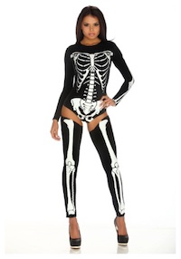 Kim Kardashian Sexy Skeleton Costume