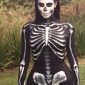 Kim Kardashian Skeleton Costume