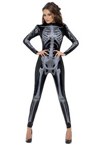 Kim Kardashian Sexy Skeleton Costume