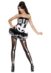 Kim Kardashian Sexy Skeleton Costume