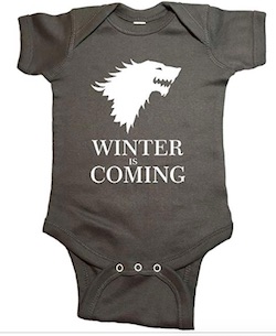 Game of Thrones Baby Onesies