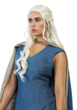 Game of Thrones Mother of Dragons Daenerys Targaryen Khaleesi Costume Wig