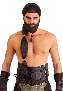 Game of Thrones Dothraki Khal Drogo Costume Wig and Beard