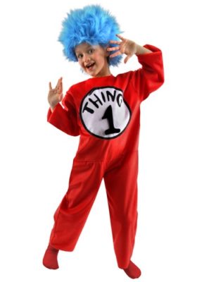 Dr Seuss Costume for Kids - Thing 1 Thing 2