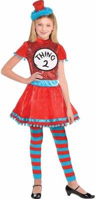 Dr Seuss Costume for Kids - Thing 1 Thing 2