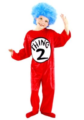 Dr Seuss Costume for Kids - Thing 1 Thing 2
