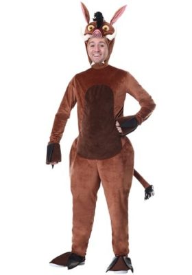 Adlut warthog costume for adults